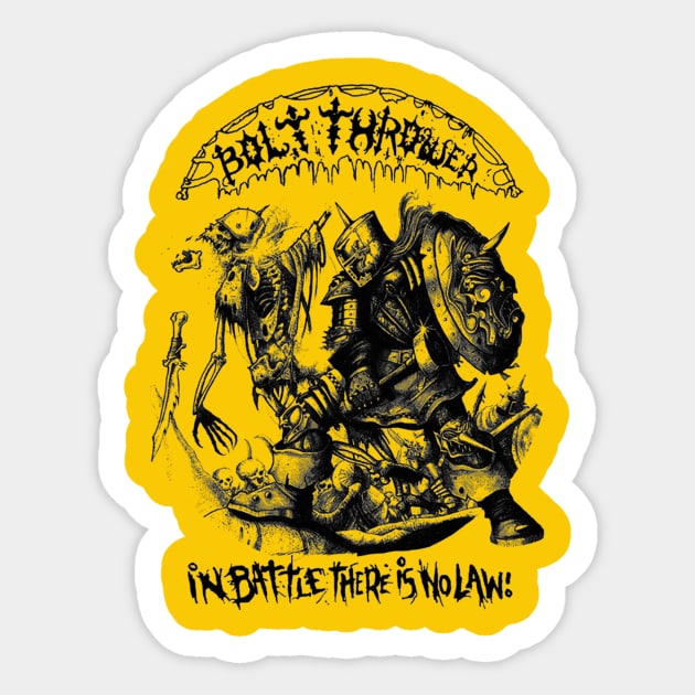 Bolt Thrower Cenotaph Band Logo Sticker by ramunis